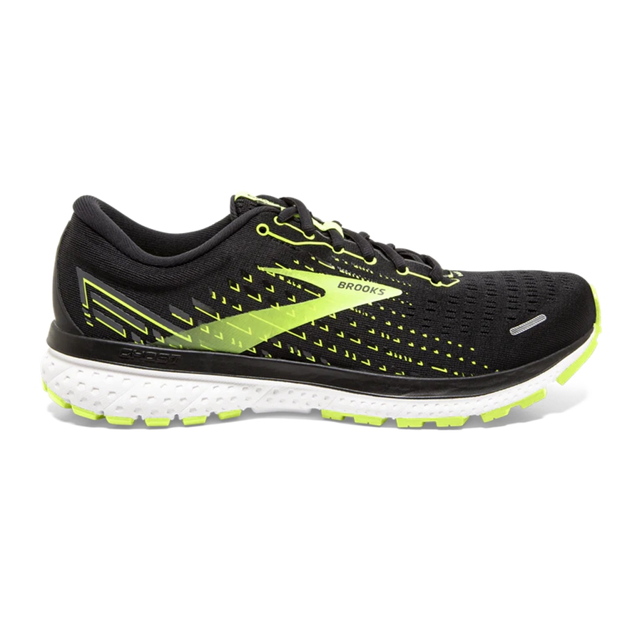 Brooks Mens Running Shoes Nz - Ghost 13 Black/Green ( OTNPG5019 )